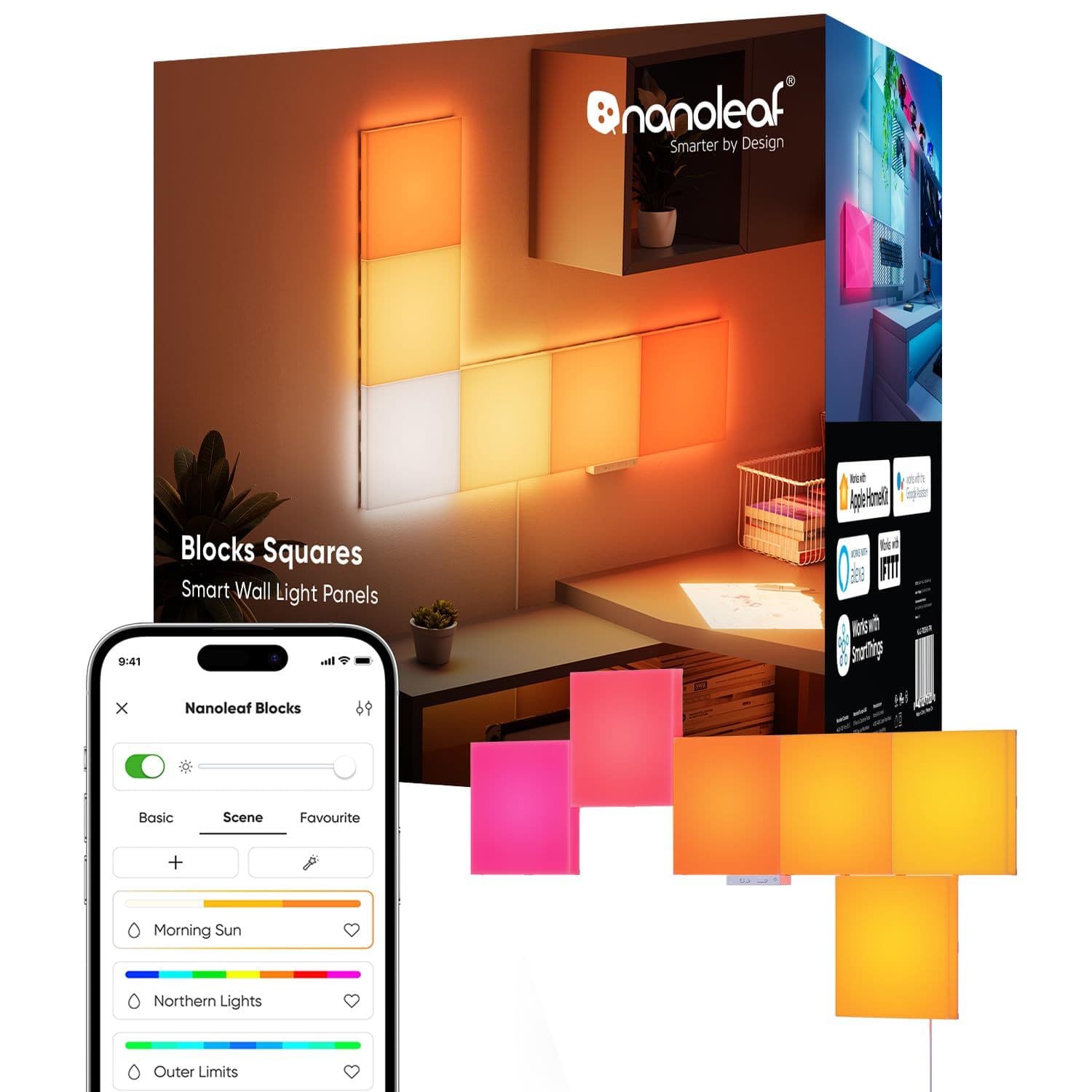 Nanoleaf Blocks Big Squares Starter 6 Pack