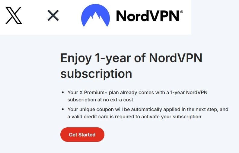 NordVPN: 6 μήνες με 1€, 12 μήνες με 10€ μέσω x.com German account (χρειάζεται VPN)