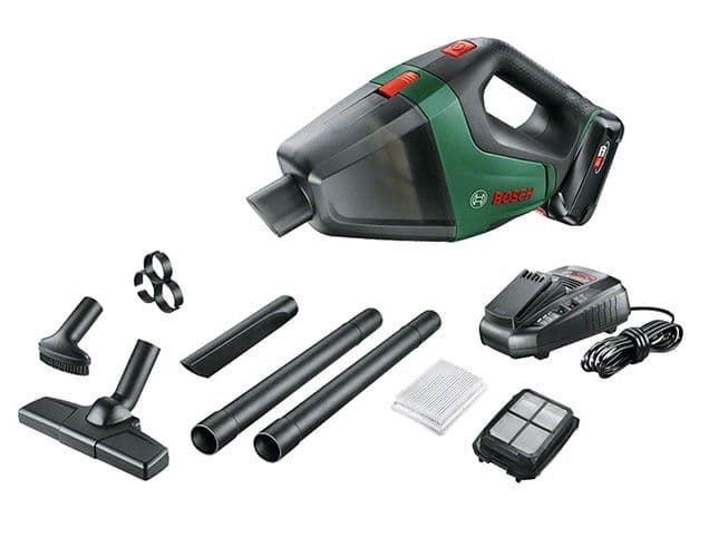 Επαναφορτιζόμενο Σκουπάκι Bosch Universalvac 18V 2.5Ah Li-Ion + Αξεσουάρ