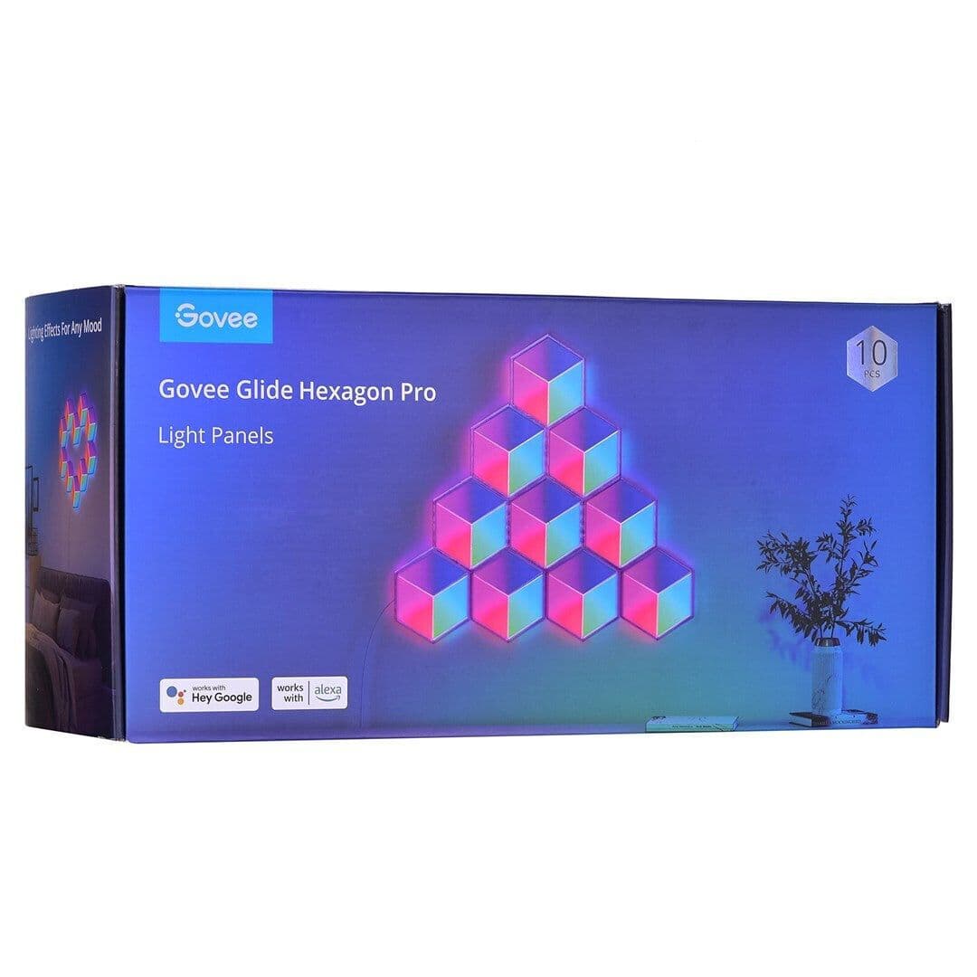 Govee Glide Hexa Pro LED RGBIC Hexagon Διακοσμητικό Φωτιστικό 10τμχ