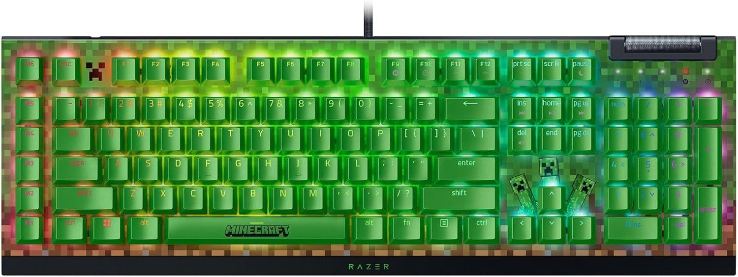 Razer Blackwidow V4 X Minecraft Edition Μηχανικό Πληκτρολόγιο