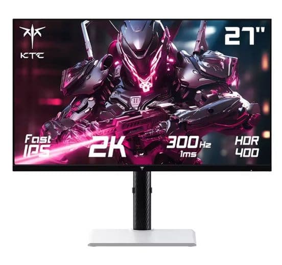 KTC H27E6 27" Gaming Monitor, 2560*1440 QHD IPS Screen, 300Hz Refresh Rate, 1ms ,FreeSync & G-Sync με 194€