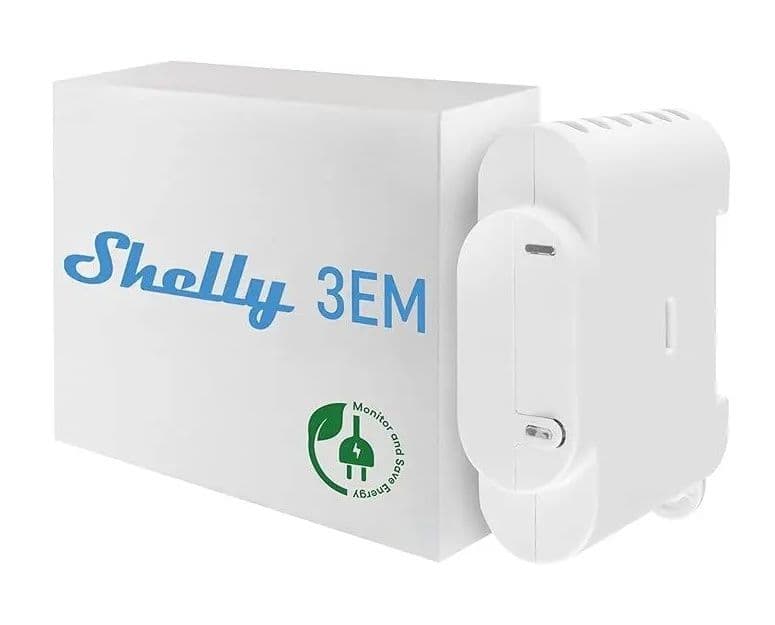 Shelly 3EM Wifi μετρητής κατανάλωσης και αναλυτής ενέργειας σε τριφασική παροχή