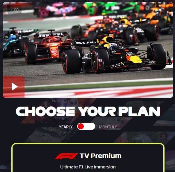 F1 Tv Pro Premium 2026 έκπτωση -15% στην ετήσια συνδρομή