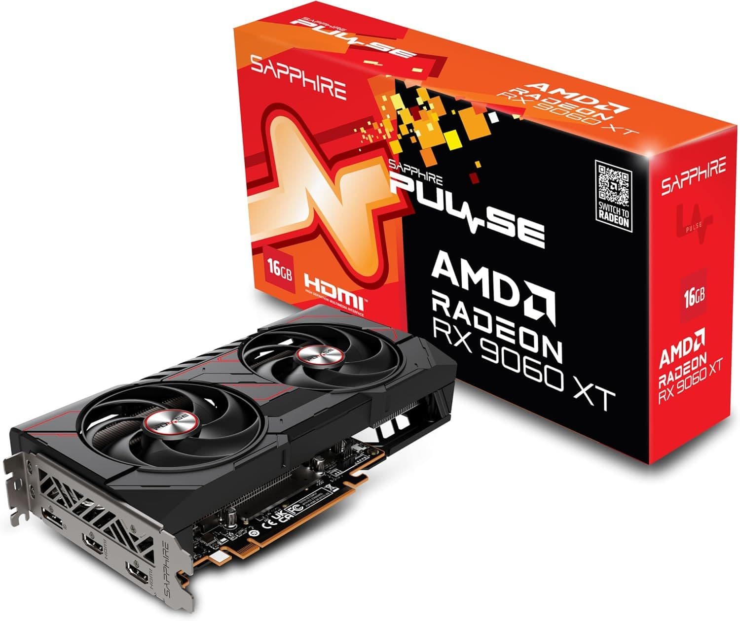 Sapphire Radeon RX 9060 XT 16GB GDDR6 Pulse OC Κάρτα Γραφικών