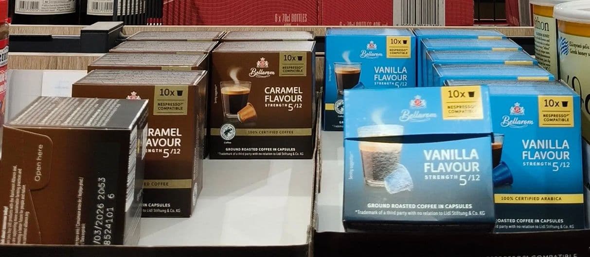 Κάψουλες καφέ Bellarom 10τμχ. για μηχανές Nespresso σε επιλεγμένα καταστήματα Lidl