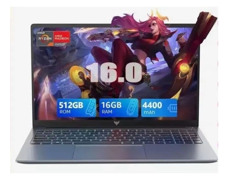 Laptop 16" Acemagic RX16 Ryzen 7 7735HS 16/512GB 348€