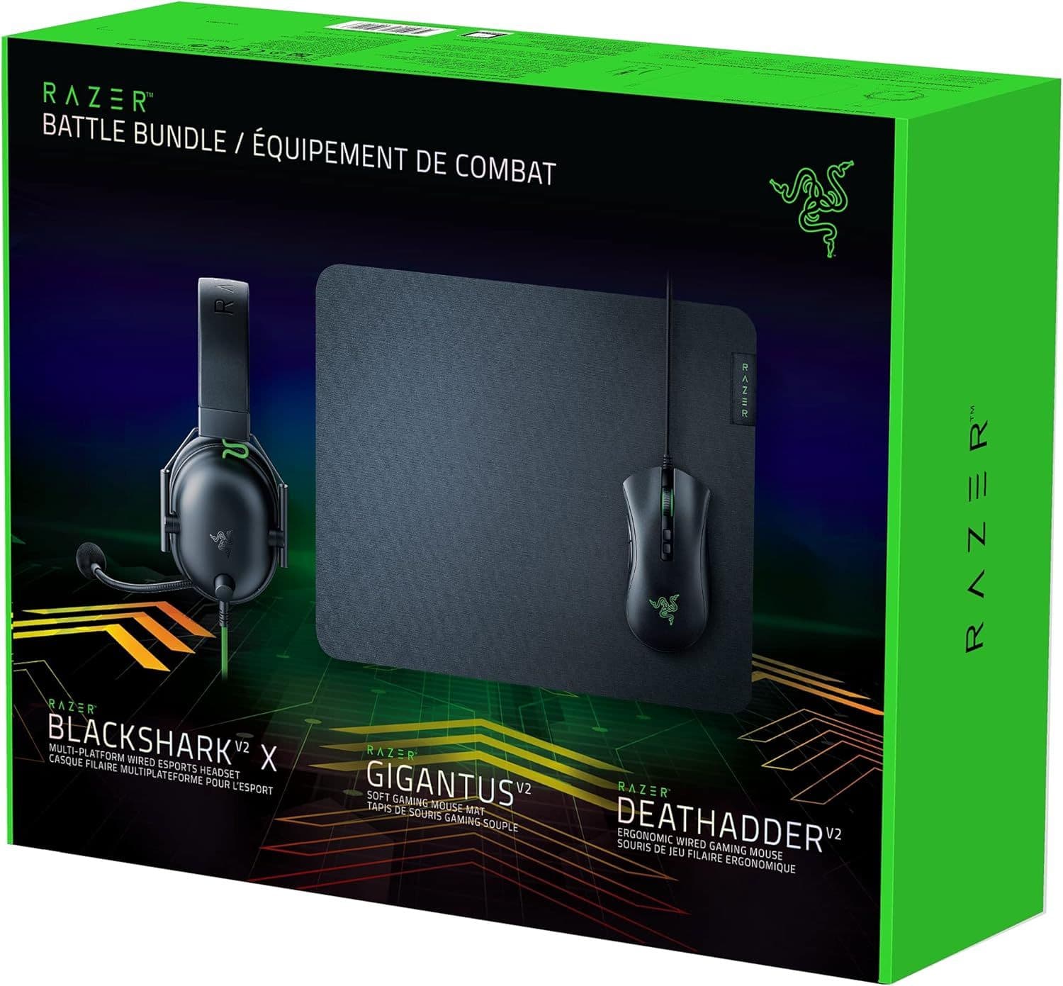 Razer Battle Bundle (DeathAdder V2 - BlackShark V2 X - Gigantus V2 M) Σετ Περιφερειακών Υπολογιστή