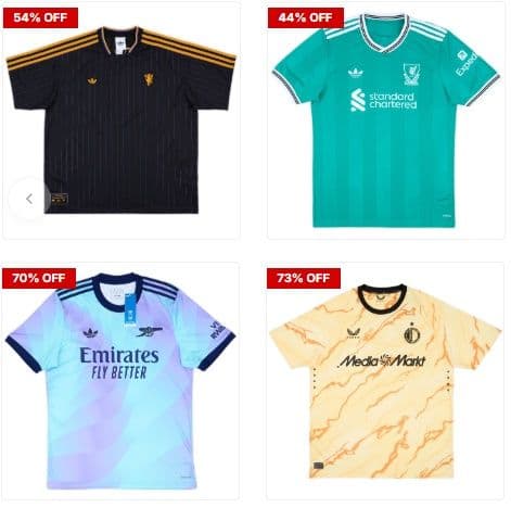 20% έκπτωση σε ΟΛΑ στο Classic Football Shirts | Classic Football Shirts UK