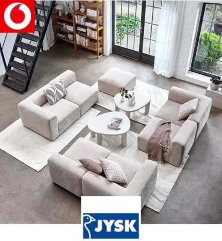 Jysk έκπτωση 20€ για αγορές από 100€ με κωδικό από Vodafone