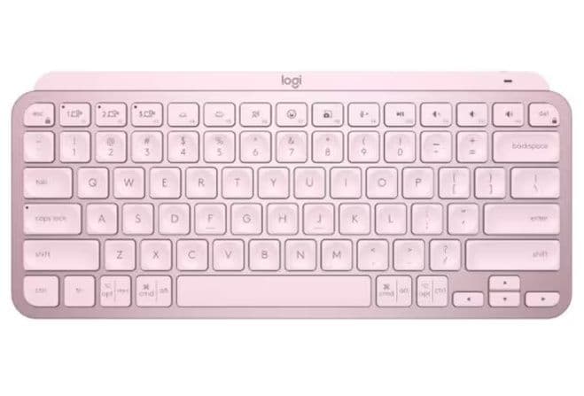 Logitech MX Keys Mini Ασύρματο Bluetooth Πληκτρολόγιο Ροζ (US) με 57.9€ από τα Public