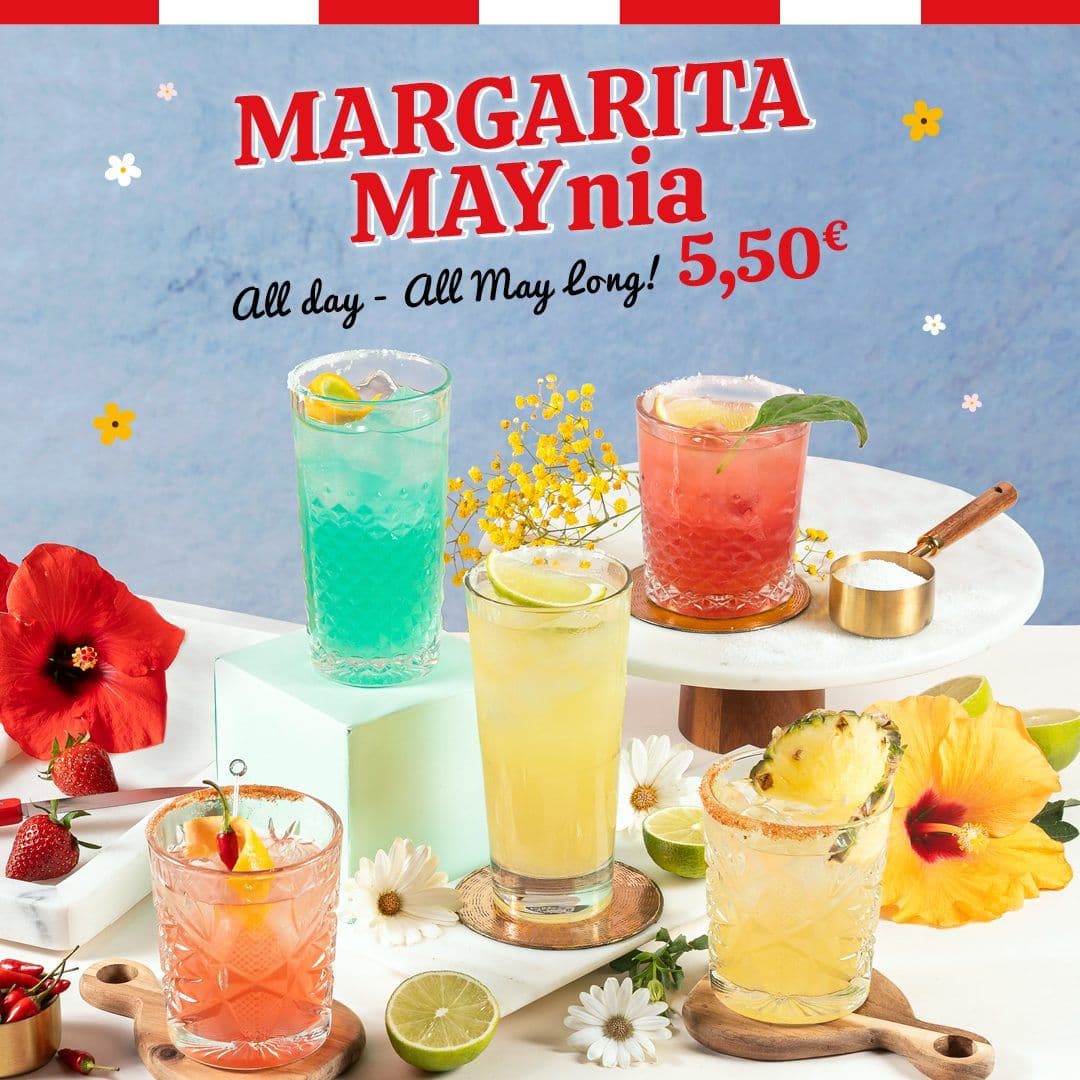 Όλες οι Margarita με 5,5€ τον Μάιο στα TGI Fridays