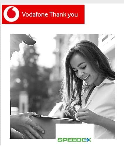 40% σε δέμα εντός της Ελλάδος με Speedex μεσω Vodafone thank you