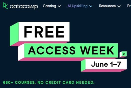 DataCamp - Δωρεάν τα courses για 1-7 Ιουνίου