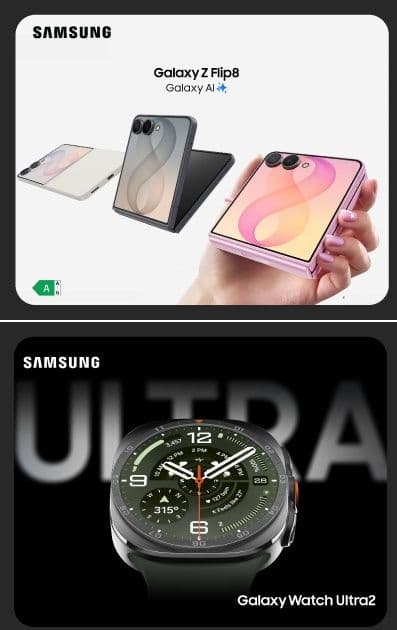 20% payzy cashback σε Προπαραγγελίες Samsung Galaxy Foldables Flip8 & Smartwatch Galaxy Watch Ultra2 από τον Γερμανό & την Cosmote