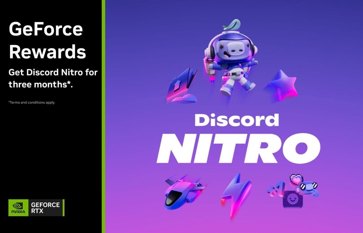 3 Μήνες Δωρεάν Discord Nitro από Nvidia App Rewards
