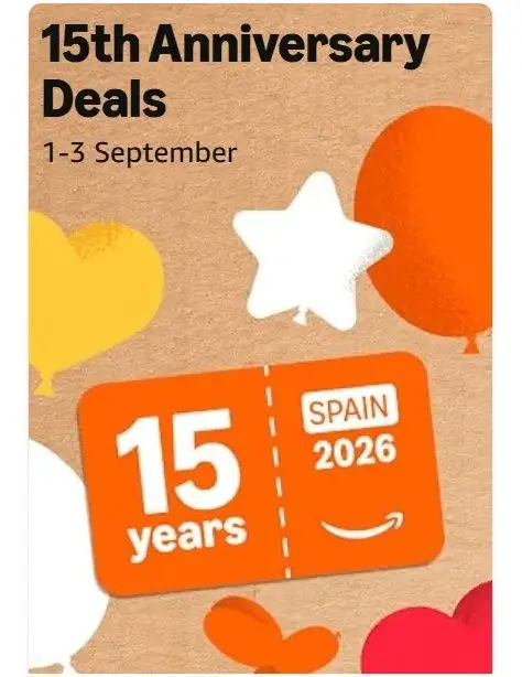 15€ έκπτωση από 75€ και πάνω στο Amazon Spain
