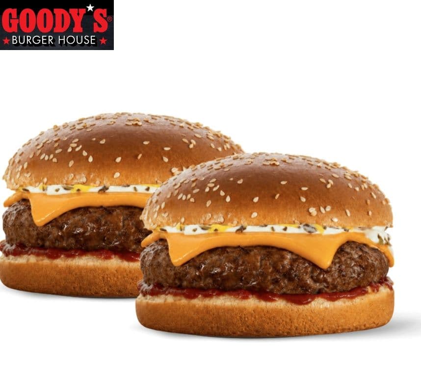 Goody’s Burger House 1+1 Extreme Cheese Burger 4,95€