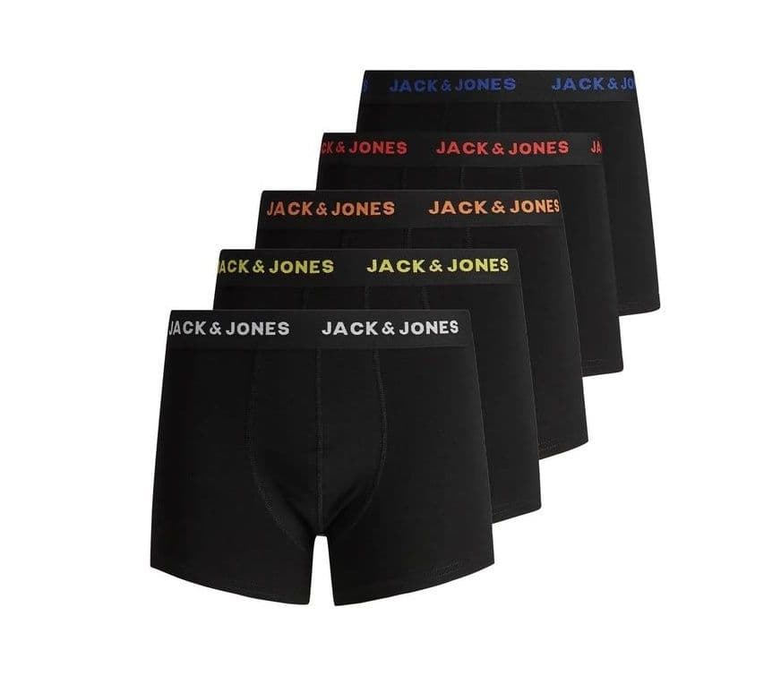 Μποξεράκια Ανδρικά Jack & Jones Black 5τμχ. με 22€ από το e-shop.gr