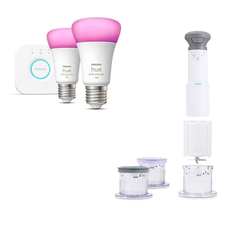 Παγωτομηχανή Cuisinart με 58€ & Philips Starter Kit Hue Brigde E27 2τμχ RGBW με 56€