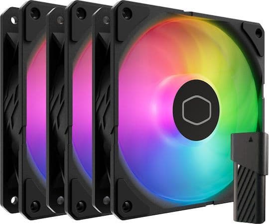 CoolerMaster SickleFlow Edge 120 Case Fan (2500rpm / 70.7cfm) με ARGB Φωτισμό και Σύνδεση 3-Pin / 4-Pin PWM 3τμχ