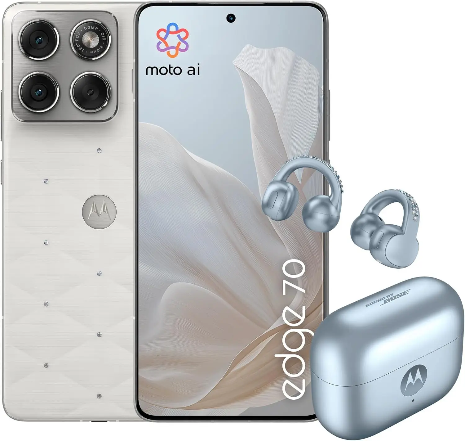 Motorola Edge 70 (12GB/512GB) Smartphone + Moto Buds Loop Swarovski Edition Open-Ear Ακουστικά
